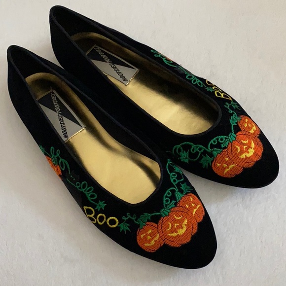 {VTG} Mootsies Tootsies | Halloween Embroidered Ballet Flats